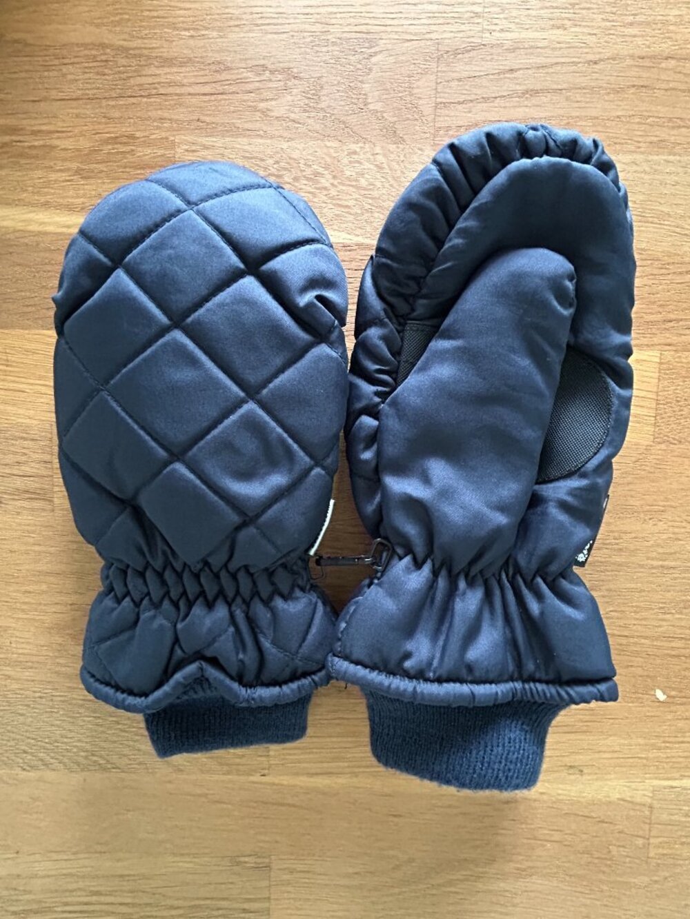 Kids Thinsulate Mittens Size M/L Medium Large Waterproof Navy Fleece Lined